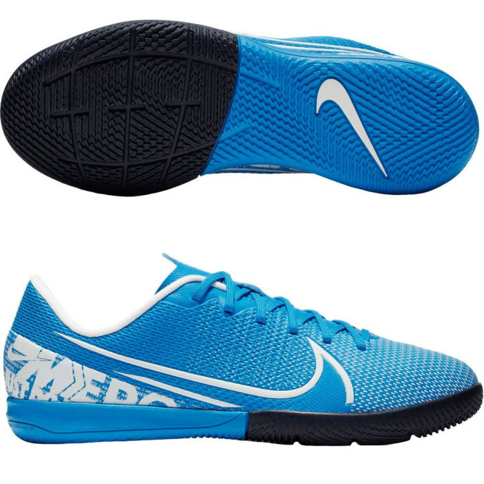 Nike Mercurial Vapor 13 Academy Junior Indoor, blau/weiss