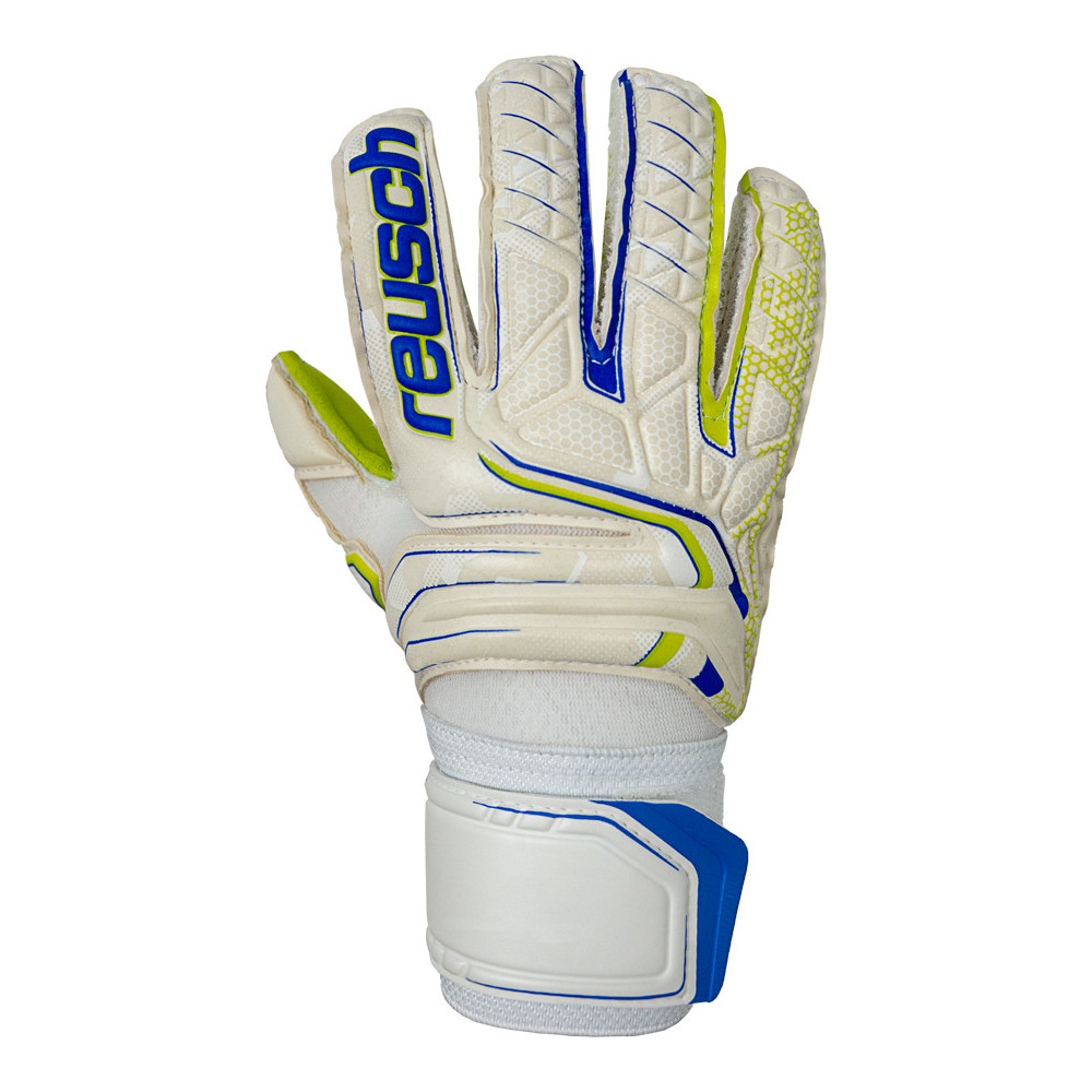 Reusch Attrakt S1 Junior Torwarthandschuhe, weiss