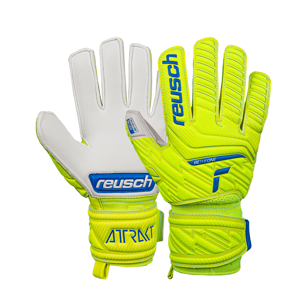 Reusch Attrakt Silver Junior Torwarthandschuhe, gelb