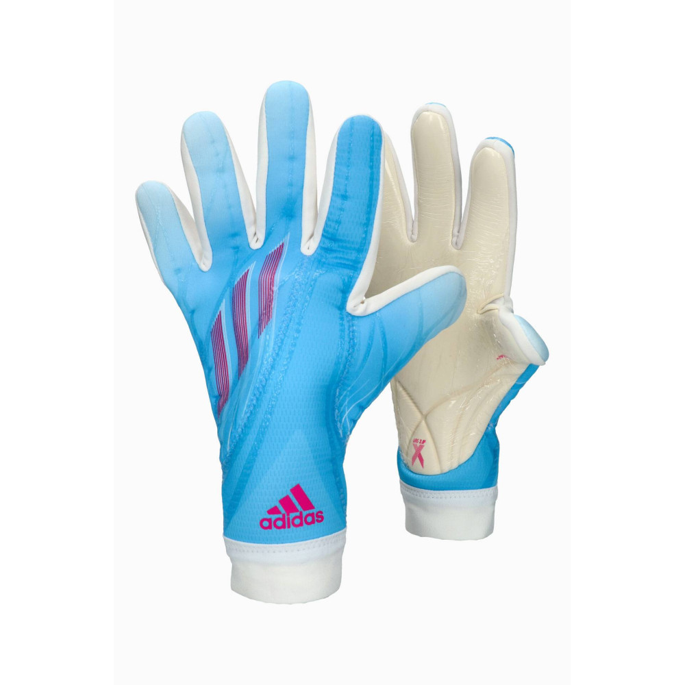 Adidas X LGE Torwarthandschuhe, blau/pink