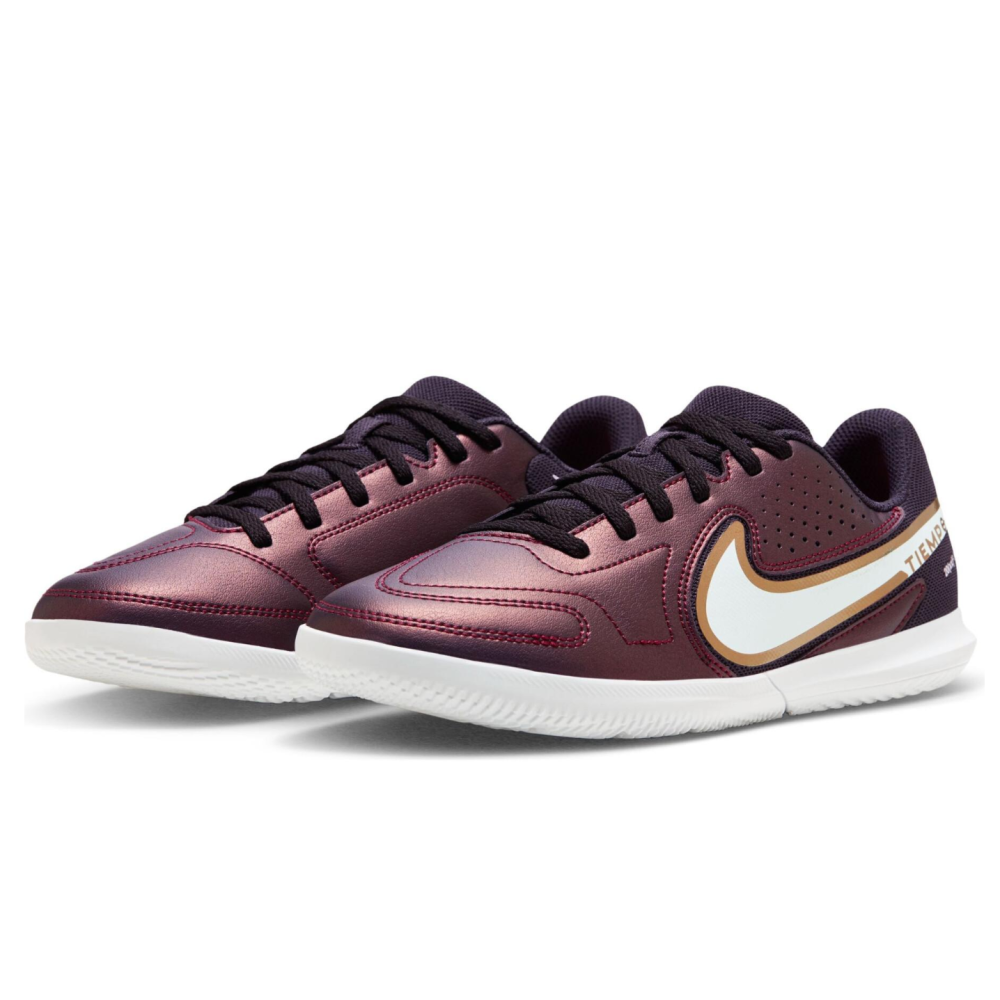 Nike Tiempo Legend 9 Club IC Junior Fussballhallenschuh, lila/kupfer