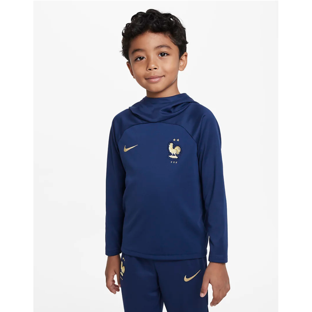 Nike FFF Frankreich Academy Pro Nike Dri-FIT Fussball-Hoodie Kinder