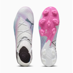 Puma Future 7 Ultimate FG/AG Fussballschuh, weiss/pink