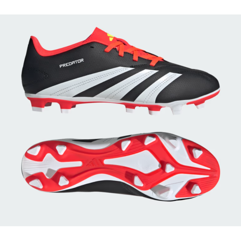 Adidas Predator Club FXG Fussballschuhe schwarz rot