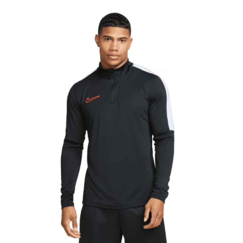 Nike Dri-FIT Academy Fussballoberteil mit Halbreissverschluss, schwarz/weiss