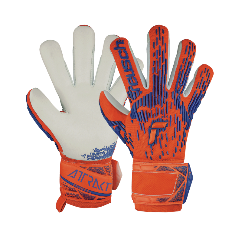 Reusch Attrakt Freegel Silver Junior Torwarthandschuh, orange