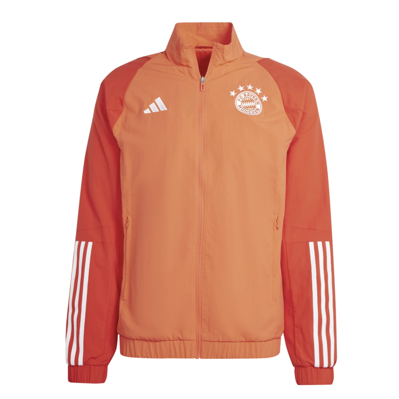 Adidas Bayern München Prematch Jacke 2023/24, rot