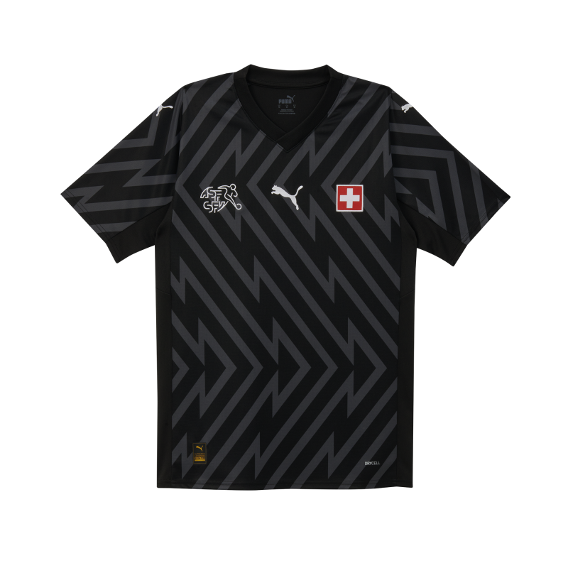 Puma SFV Schweiz Goalie Trikot SS Replica 2024 Junior, schwarz