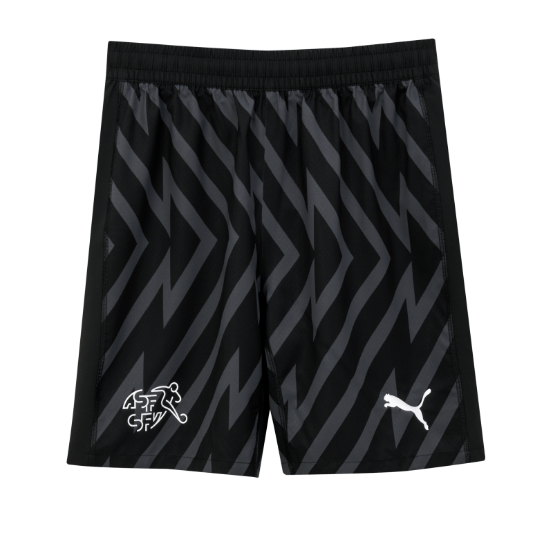 Puma SFV Schweiz Goalie Shorts Replica 2024 Junior, schwarz