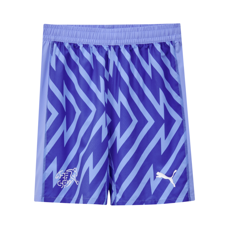 Puma SFV Schweiz Goalie Shorts Replica 2024 Junior, blau/glimmer