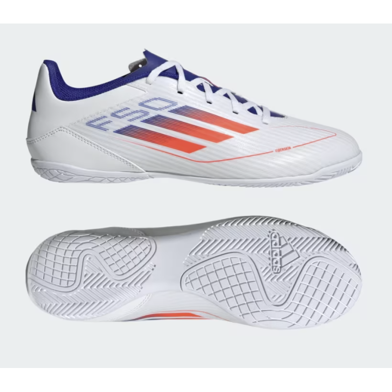 Adidas F50 Club Fussballhallenschuhe, weiss