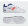 Adidas F50 Club IN Junior Fussballhallenschuh, weiss/blau