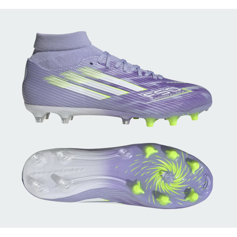 Adidas F50 Sparkfusion League FG/AG Damen Fussballschuh, violet/lemon Adidas F50 Sparkfusion League FG/AG Damen Fussballschuh, violet/lemon