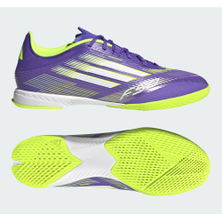 Adidas F50 League Fussballhallenschuhe, lila/gelb
