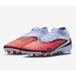 Nike Phantom 6 High Academy FG/MG Fussballschuh, blau/rot