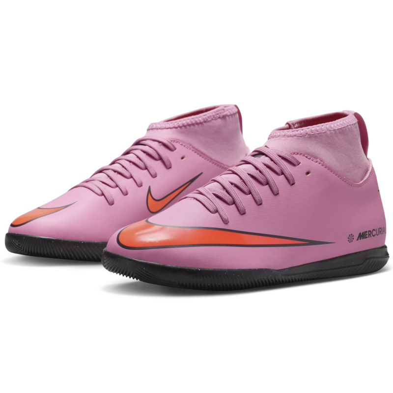 Nike Mercurial Superfly 10 Club IC Junior Fussballhallenschuh, lila/orange