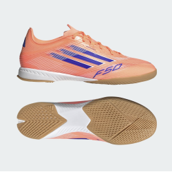 Adidas F50 League Fussballhallenschuhe, orange/blau