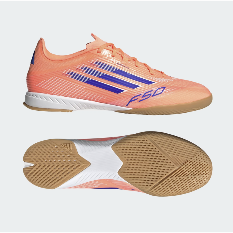 Adidas F50 League Fussballhallenschuhe, orange/blau