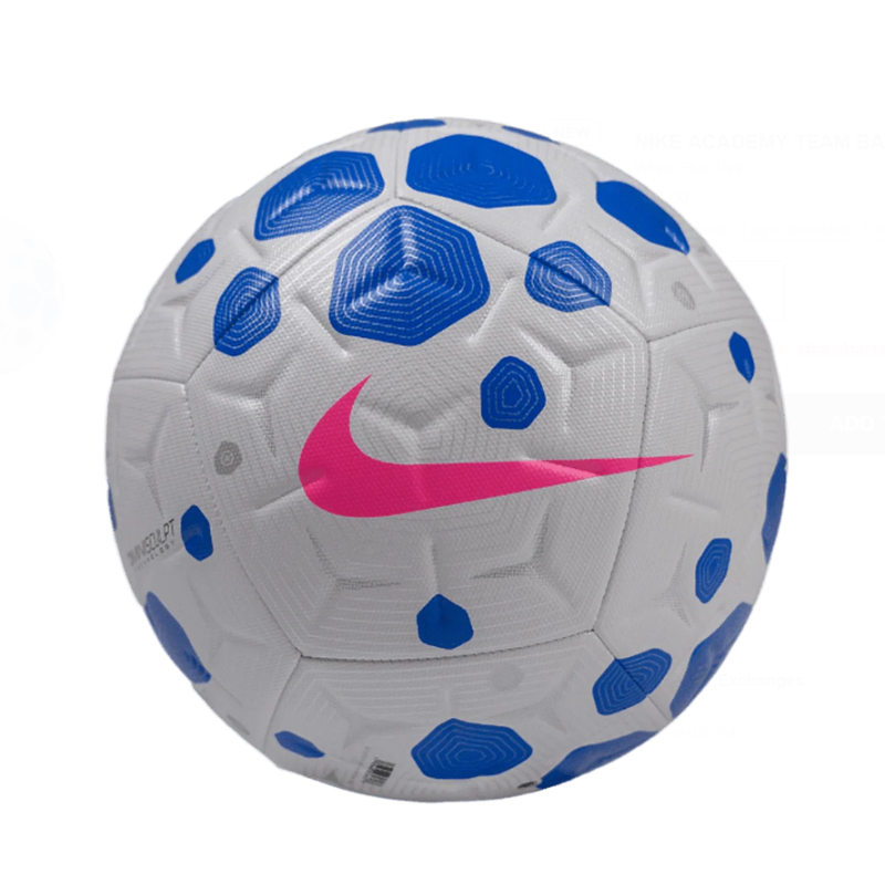Nike Academy Fussball, weiss/blau/pink