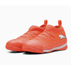 Puma Future 9 Match IT MID Junior Fussballhallenschuh, rot/silber