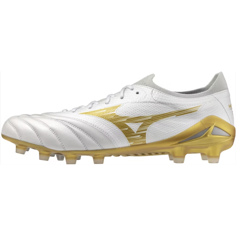 Mizuno Morelia Neo IV ß Elite FG Fussballschuh, weiss/gold