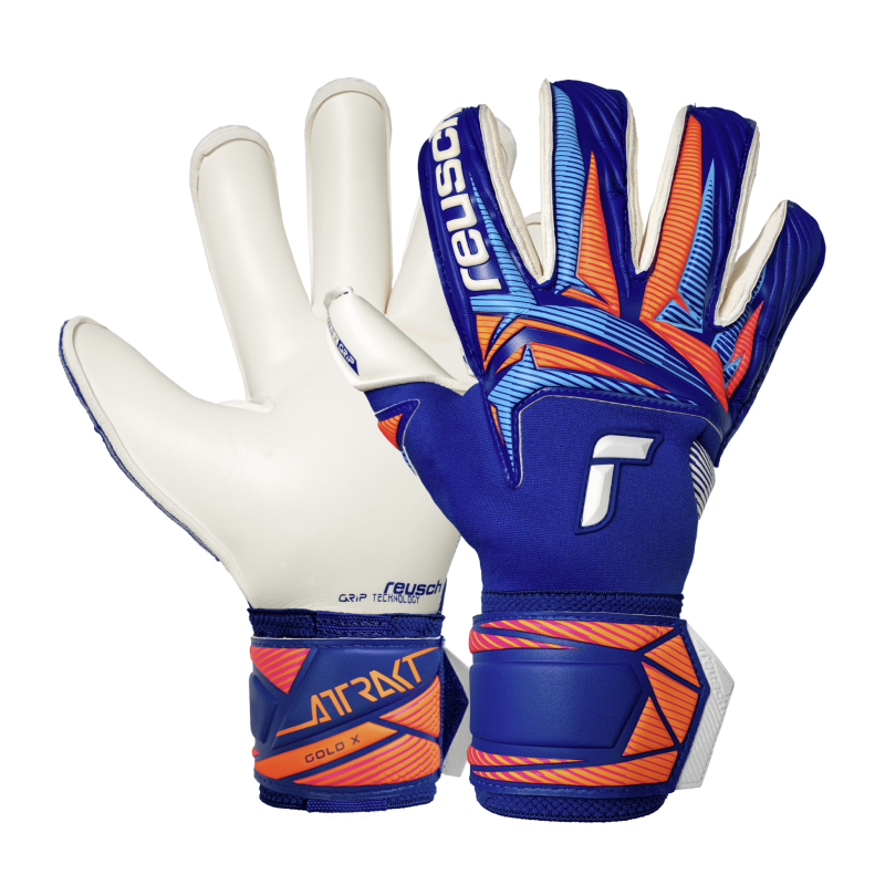 Reusch Attrakt Gold X NC Torwarthandschuh, blau/weiss/orange