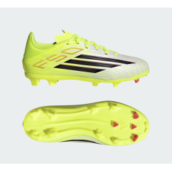 Adidas F50 League FG/MG Junior Fussballschuh, tesoye/cblack/lucred