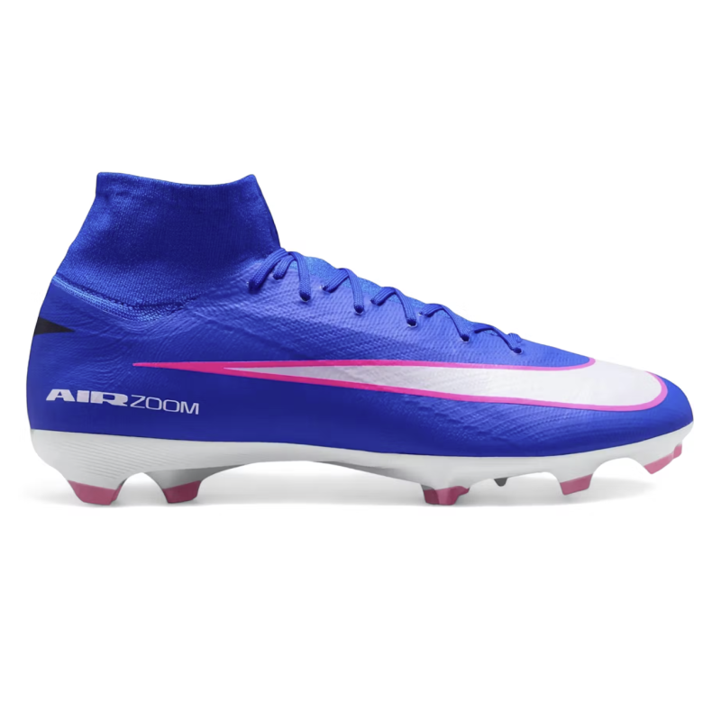 Nike Zoom Mercurial Superfly 10 Pro FG Fussballschuh, blau/weiss/pink