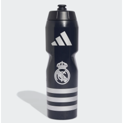 Adidas Real Madrid Trinkflasche, schwarz/silber