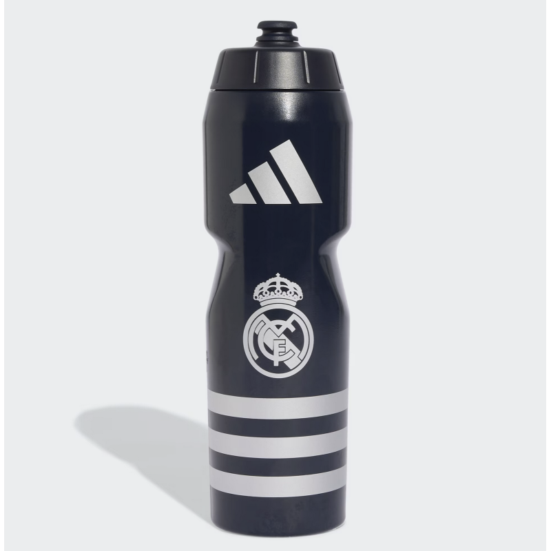 Adidas Real Madrid Trinkflasche, schwarz/silber
