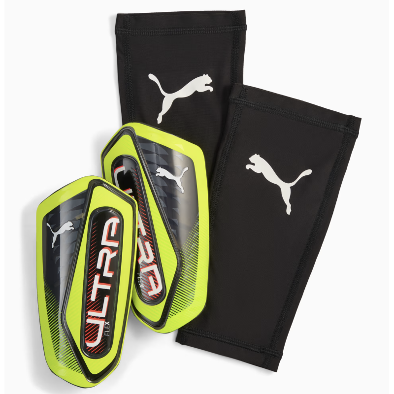 Puma Ultra Flex Sleeve Schienbeinschoner, gelb/schwarz