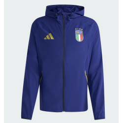 Adidas FIGC Italien Tiro Travel Windbreaker 2026, blau