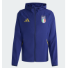 Adidas FIGC Italien Tiro Travel Windbreaker 2026, blau