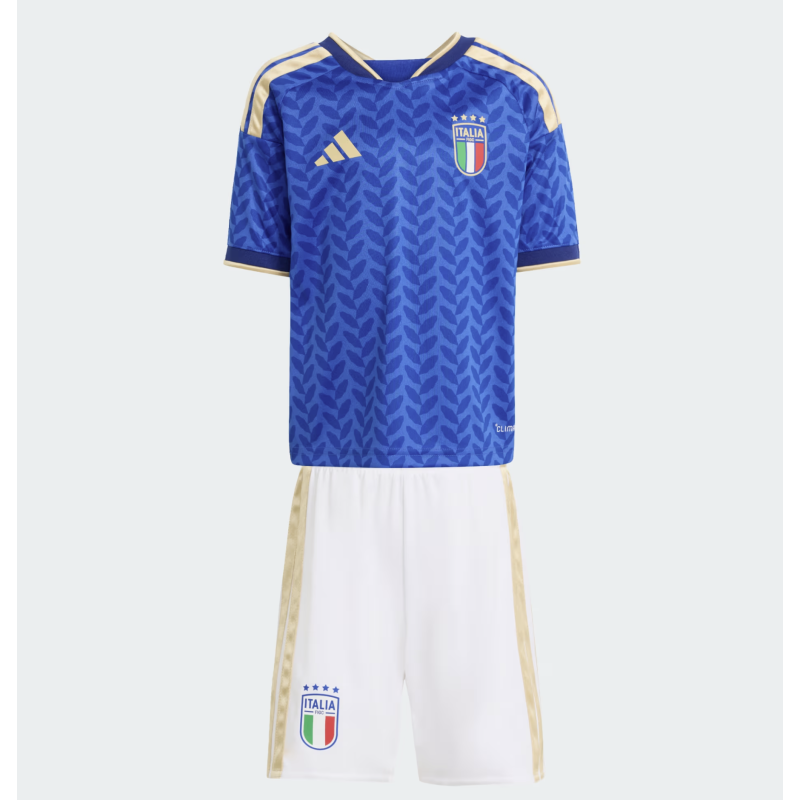 Adidas FIGC Italien Mini-Set Home Junior 2026, blau