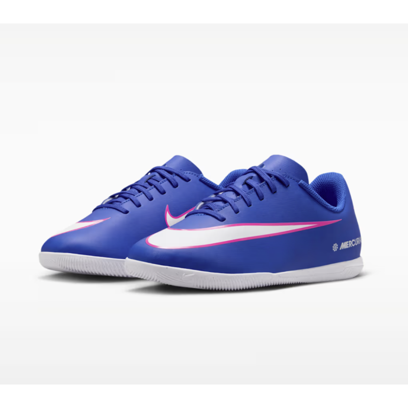 Nike Mercurial Zoom Vapor 16 Club IC Junior Fussballhallenschuh, blau/weiss