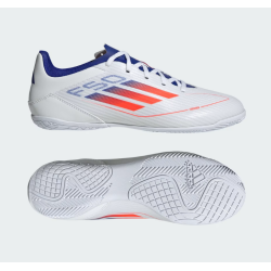 Adidas F50 Club IN Fussballhallenschuh, weiss/blau