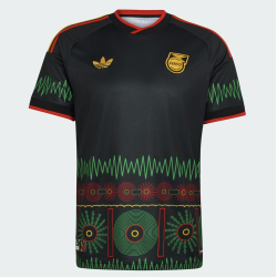 Adidas JFF Jamaika Trikot Away 2026, schwarz
