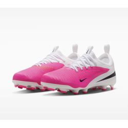 Nike Phantom 6 Low Academy FG/MG Junior, weiss/pink/schwarz