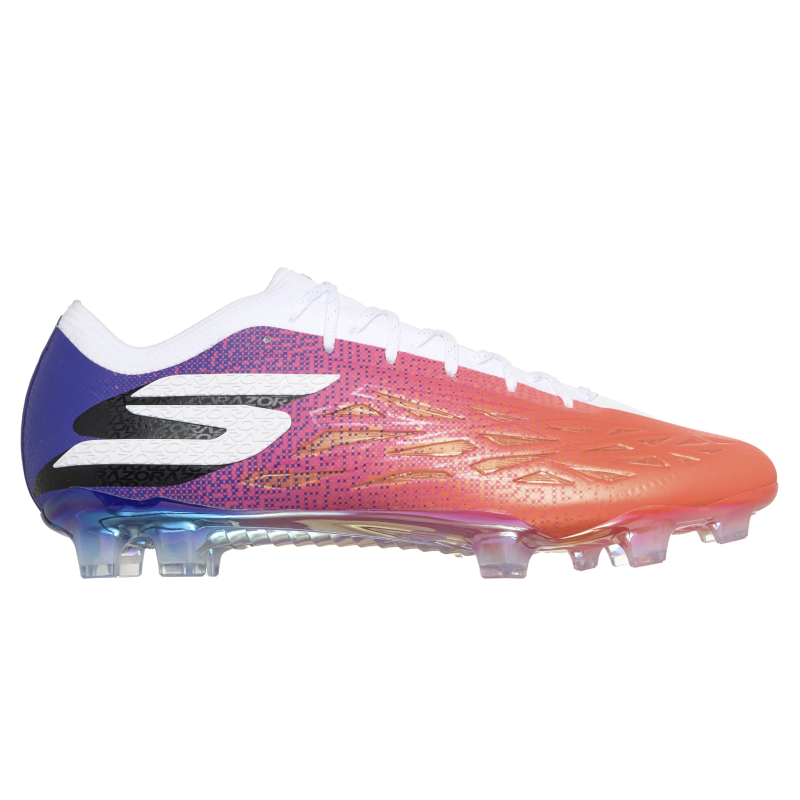 Skechers Razor 2 Elite FG Fussballschuhe, schwarz/blau/rosa