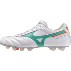 Mizuno Morelia II Pro FG Fussballschuh, white/arcadia/lava