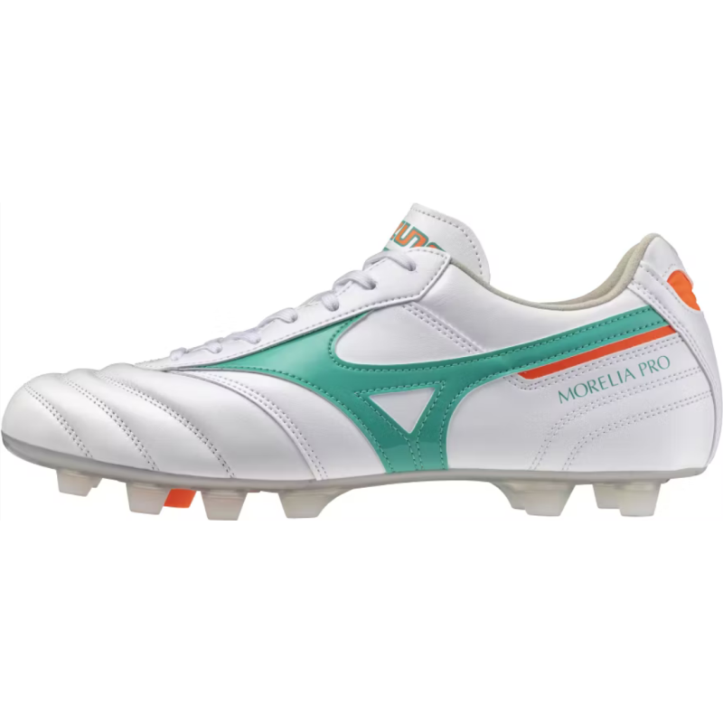 Mizuno Morelia II Pro FG Fussballschuh, white/arcadia/lava